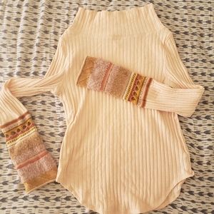 Free people Ribbed long sleeve top